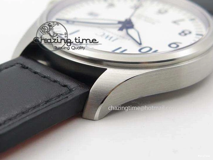 MIROTIME 0825 Fashionable Mark XVIII IW327002 V6F Best Edition White Dial On Black Leather Strap A 7312